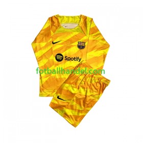 Barn Fotballdrakter Keeper FC Barcelona Ter Stegen 1 Fjerde 2023-24 Langermet